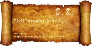 Diószeghy Kitti névjegykártya